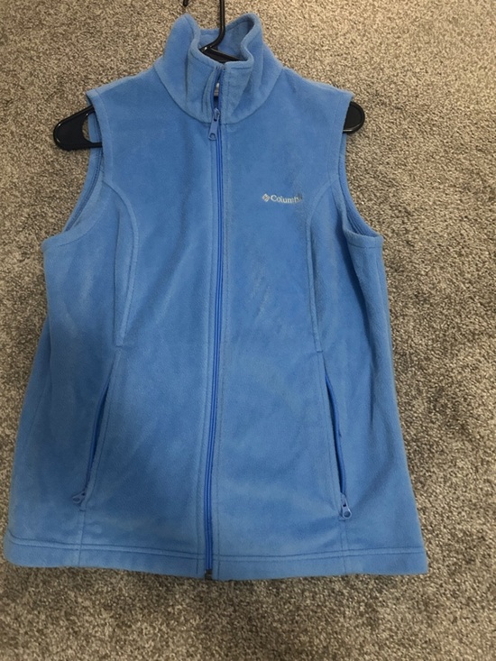 Columbia Tops - Columbia Sky Blue Fleece Zip Vest